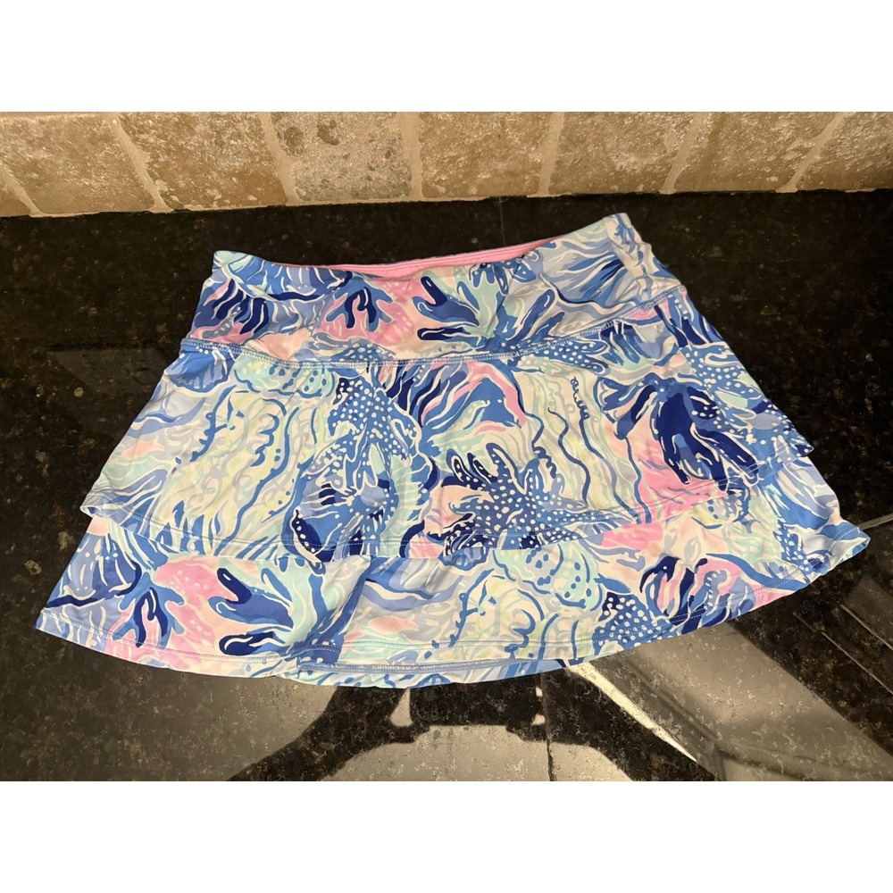 LILLY PULITZER‎ ADLAI Luxletic Skort   "SHADE SEEKERS" Size SMALL EUC